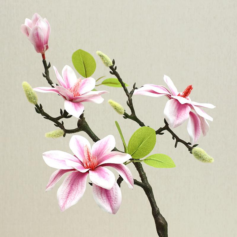 

West Lake Magnolia Имитация Цветов Украшение Домашней Гостиной Искусственные Цветы Украшение Окна Цветы 57cm фиолетовый