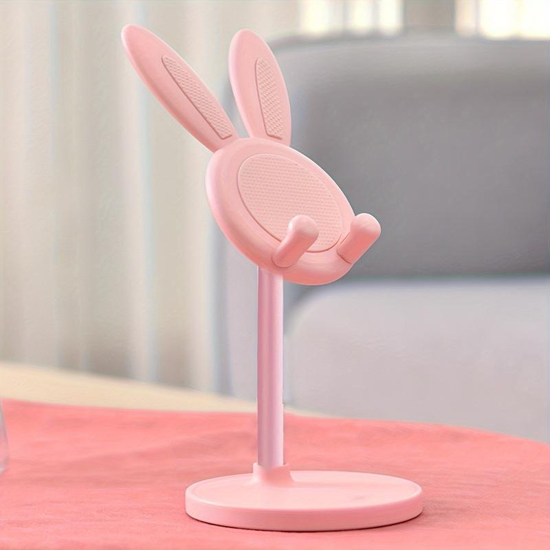 Niedlicher Hasen-Handyhalter, Schreibtisch-Handyhalter mit einstellbarem Winkel und Höhe, beliebtestes Hasen-Geschenk für Mädchen