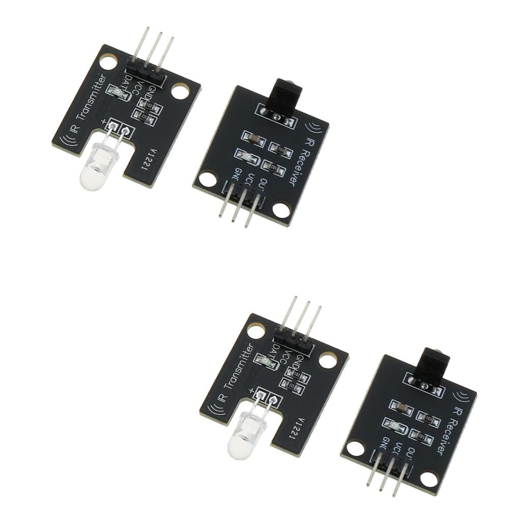 DGZZI 4PCS Digital 38KHz Infrared Transmitter and Receiver Sensor Modules for Infrared Communication and Remote Control