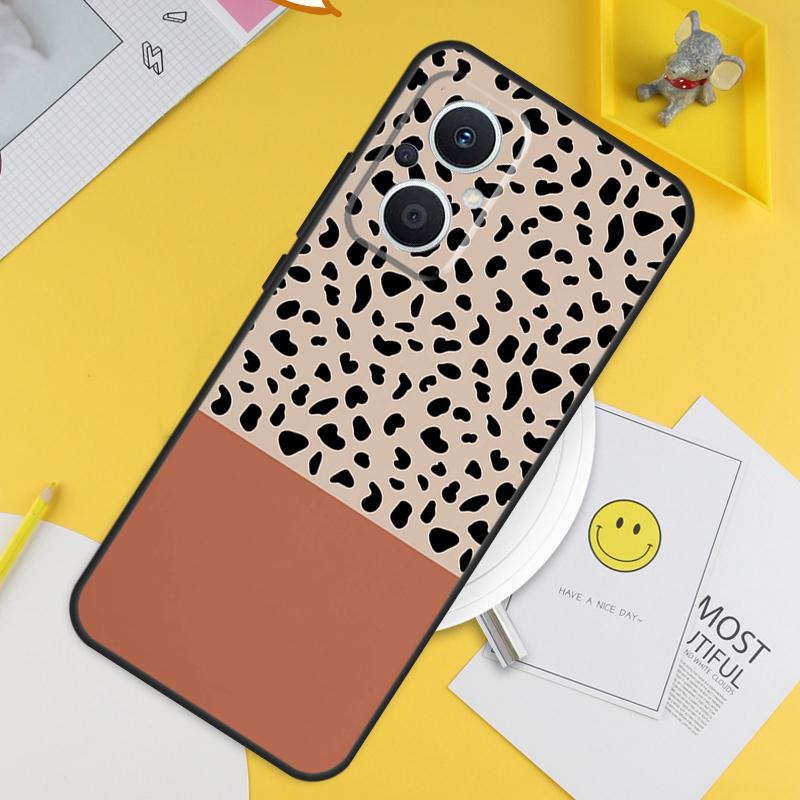 Boho Botanical Leaf Cow Cactus For OPPO Reno 14 12 11 10 13 Pro 8T 11F 12F 13F 14F 7 8 Lite OPPO Find X9 X8 X6 X5 Pro Case