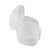 Denture Case, Denture Bath Box False Teeth Storage Box with Basket Net Container