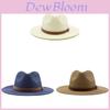 Panama Straw Hat Summer Sun Protection Wide Brim Beach Travel Hat For Men Women
