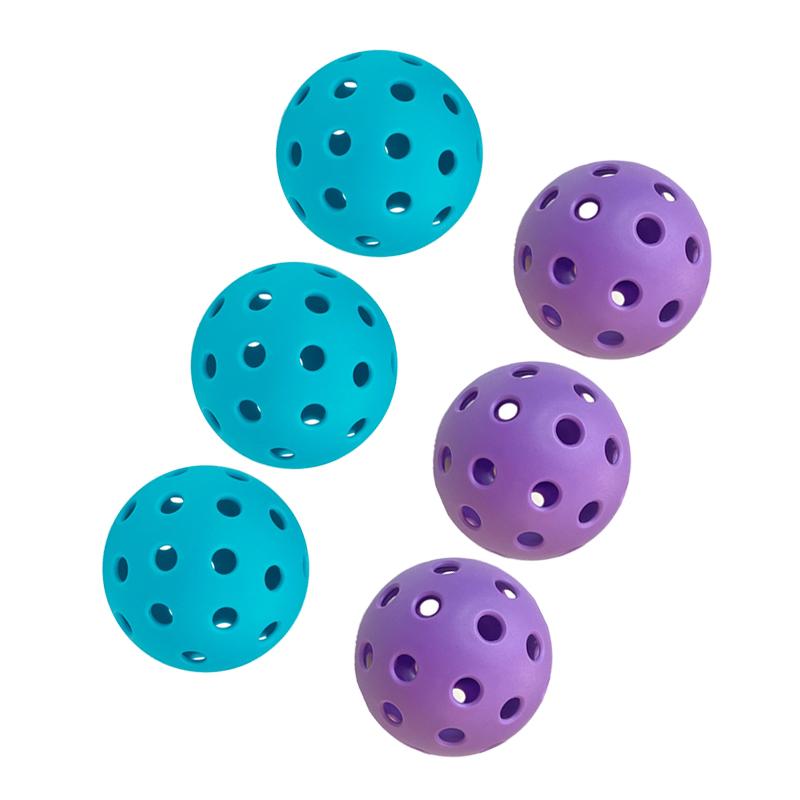 6Pcs Outdoor Pickleball Balls Professional Competition Grade 40 Holes 74Mm Training Ball Practice Competition Pickleball