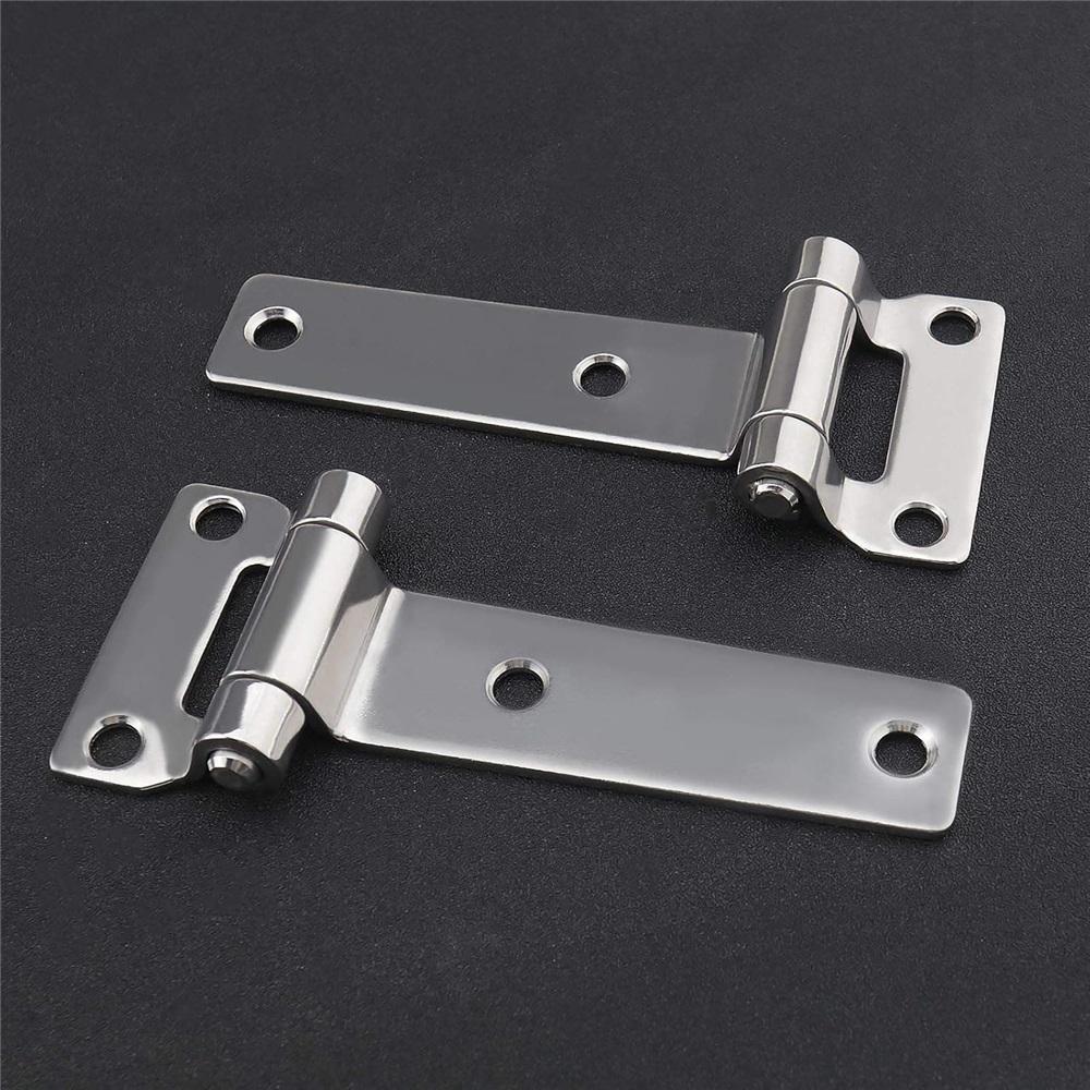  2 Piece T-Container Hitch Highly Polished Solid Forged 304 Stainless Steel T-Hitch 135x58mm For Trucks Vans RVs Trailers Accessories