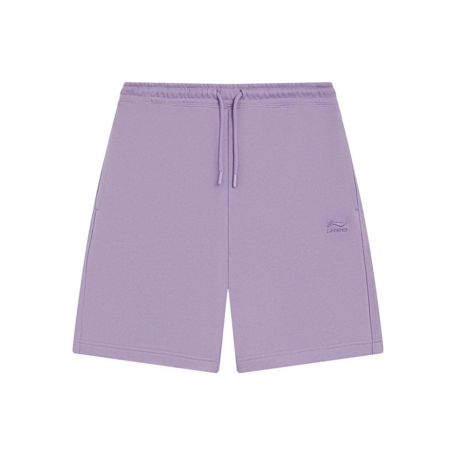 Li-Ning Chinese Color Embroidery Logo Shorts Purple Men s AKSS629-7 XL