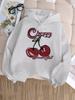 fashion cherry Design Hoodie Kids Children's Sweatshirt Harajuku Hoody for Boys Girls Autumn Winter Casual Hoodies