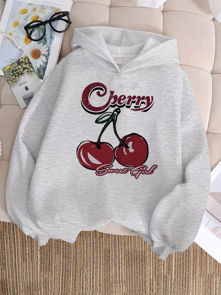fashion cherry Design Hoodie Kids Children's Sweatshirt Harajuku Hoody for Boys Girls Autumn Winter Casual Hoodies