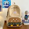 Korean Version of Niche Design Sense Hamburger Cute Large Capacity Campus Casual Backpack Travel Backpack Middle School Students Book