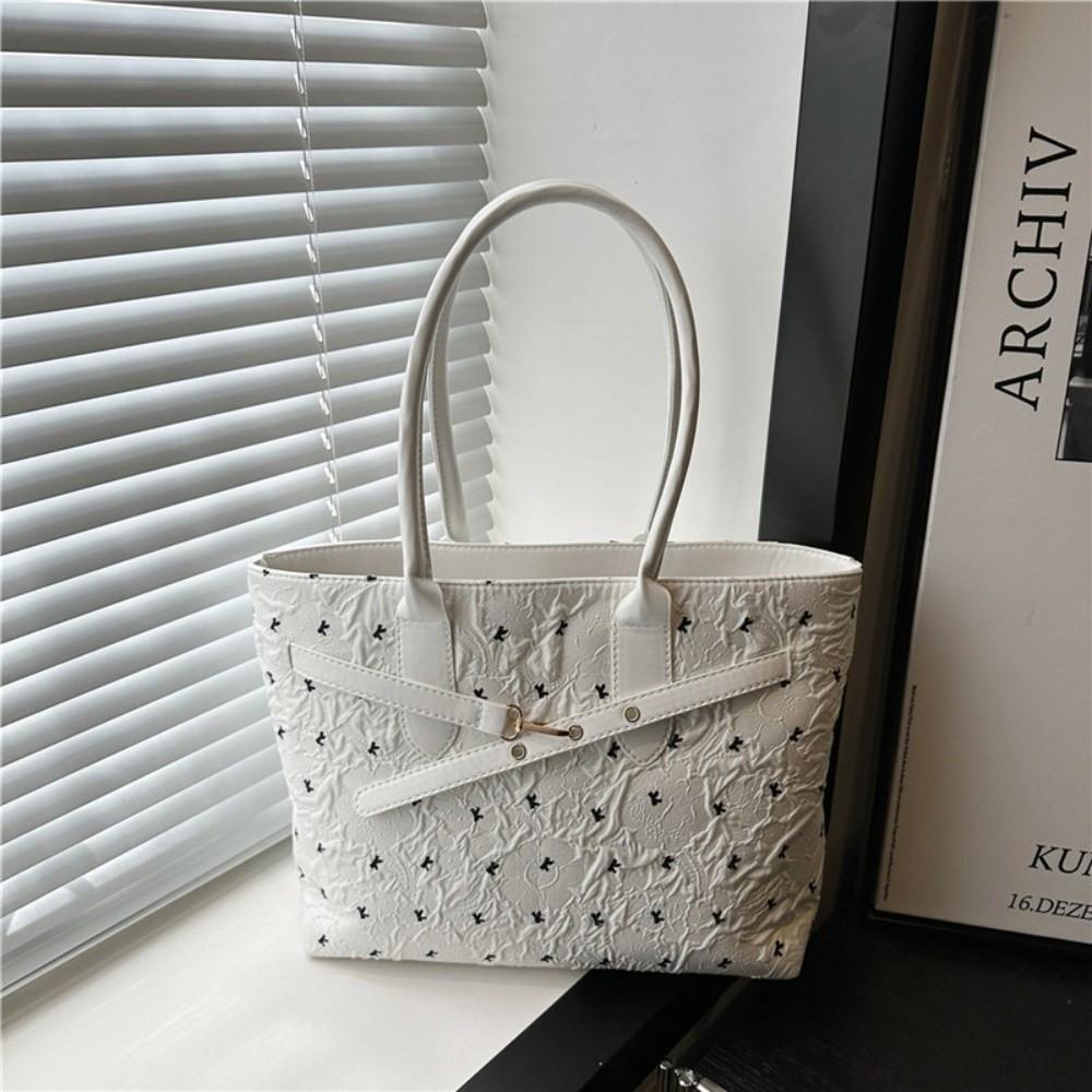 Y2k Bow Shoulder Bag Versatile Commuting Bag Trendy Women Tote Bag  Female