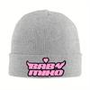 Vintage Baby Logo Miko Beanie Hats Bonnet Hats Men Women Y2K Cool Kpop Skullies Beanies Spring Printed Elastic Caps