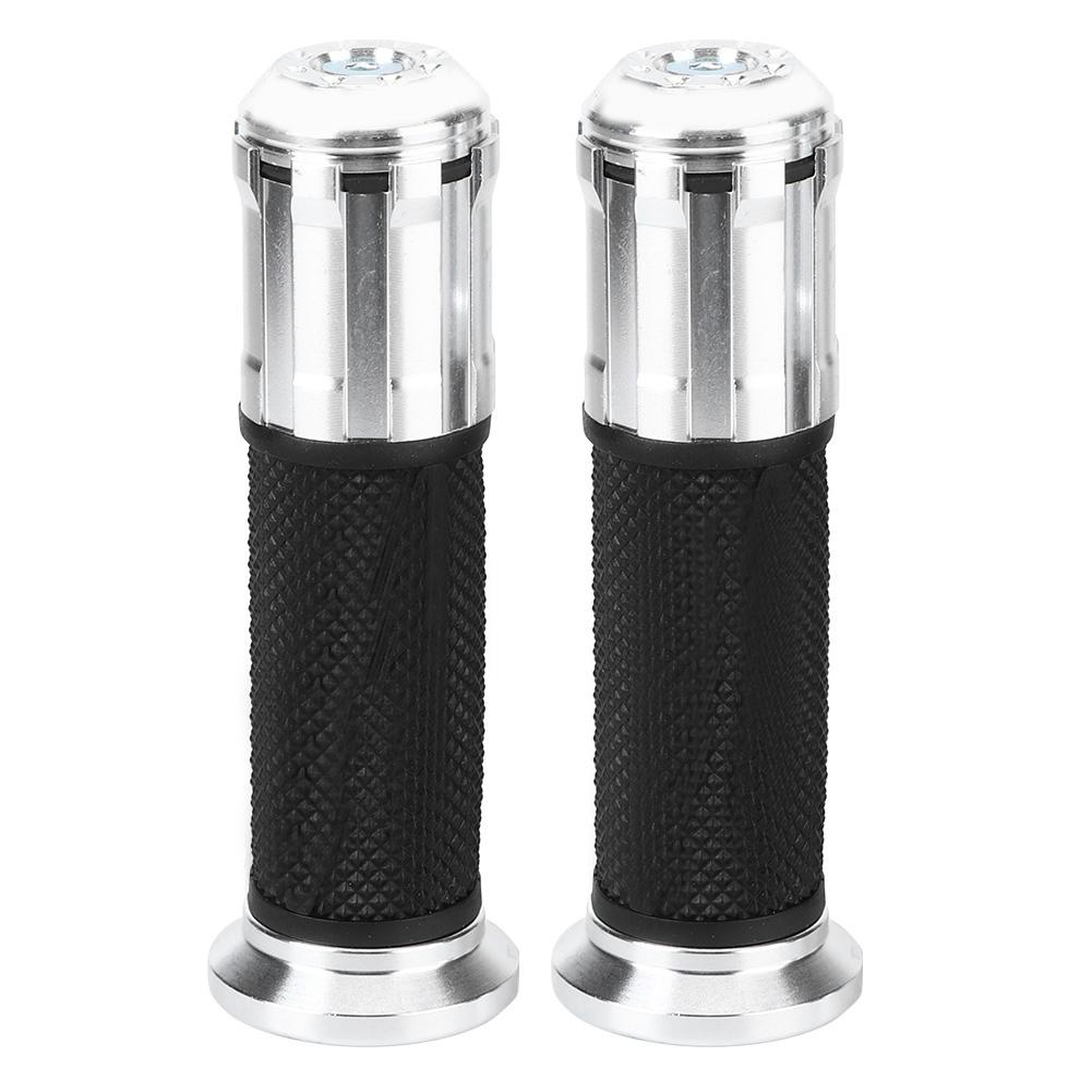 Motorcycle Non Slip Handlebar Hand Grips Modification Accessory 22mm(Black )