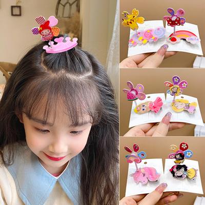 Kinder Haarnadel Cartoon Blumenmuster Windmühlenform Haarspange Federdesign Rutschfest Pony Haarnadel Kopfschmuck