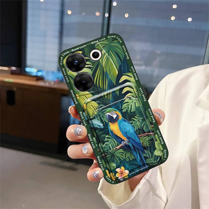 Hülle Kartenfach Handyhülle Für Tecno Camon20 Pro 5G/CK8n Staubdicht Weiche Hülle Vollständig umhüllend Langlebiges Silikon Niedlich Graffiti