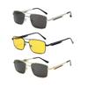 Spring Style 3Pcs/set Rectangle Sunglasses Fashion Metal Frame Women Men Ellipse Sun Glasses for Female Male Square Sunglasses