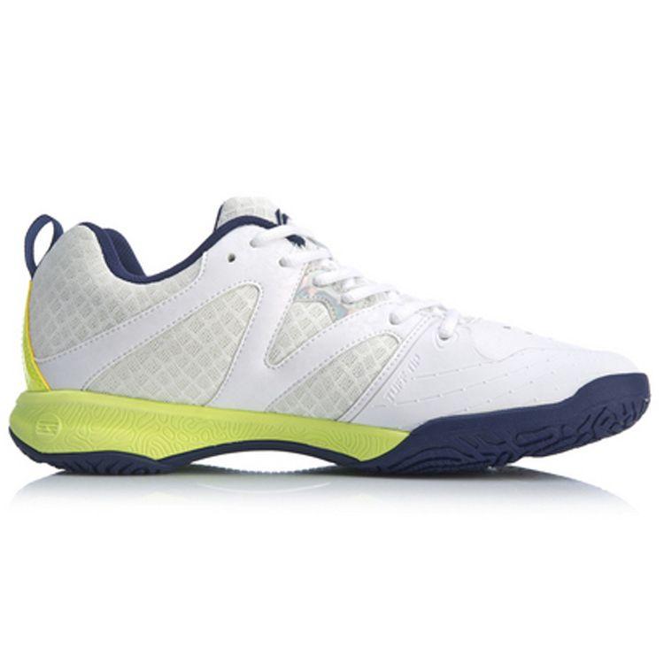 Li-Ning Synthetic Leather Wear-Resistant Breathable Lightweight Low-Top Badminton Shoes Unisex Shoes Standard-White AYTQ003-1