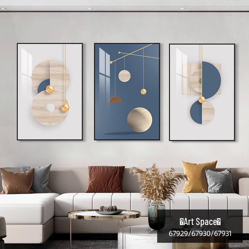 Nordic Minimalist Triptych: Modern Decorative Wall Art for Living Room, Bedroom, or Dining Area