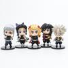 10pcs/set Anime Kamado Tanjirou Q Version Tomioka Giyuu Kyoujurou Sitting Model Muichirou Kanroji Figure Toy