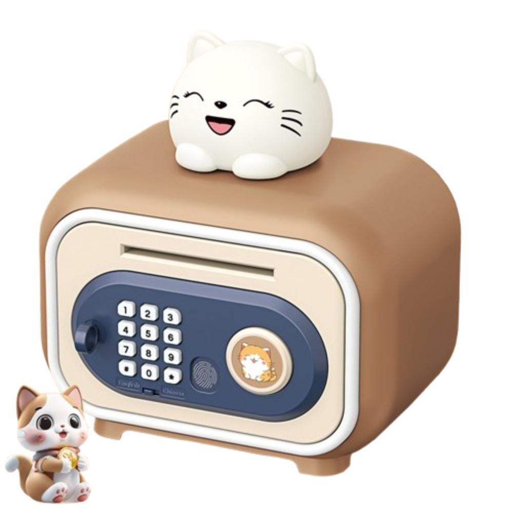 Inteligentna skarbonka z przypomnieniem głosowym i zabezpieczeniem na odcisk palca - Skarbonki dla dzieci Dekoracja domu