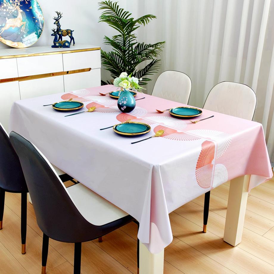 Dining Table Cloth Waterproof, Oil-Proof, Anti-Scalding And Leave-In Rectangular Coffee Table Tablecloth Is Small And Fresh