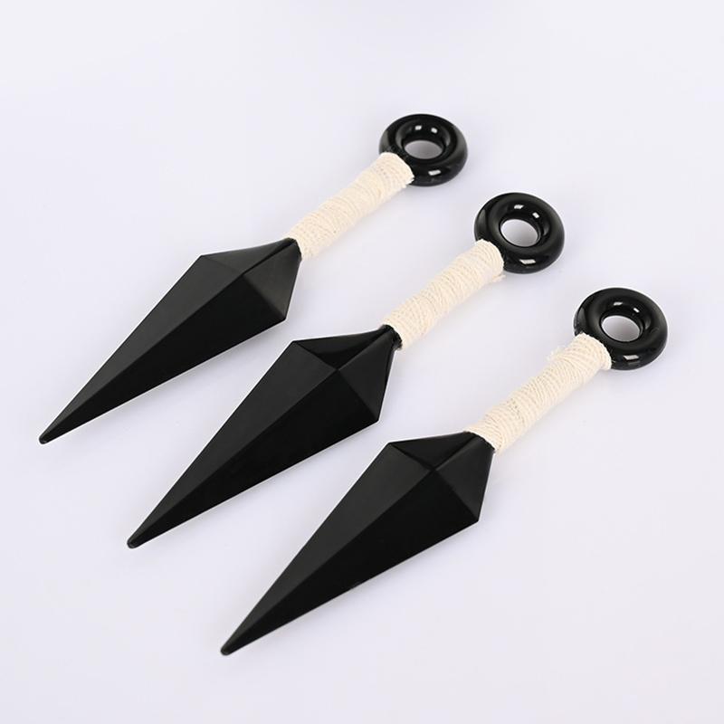 Anime Naruto Kunai Shuriken Cosplay Props Akatsuki Kakashi Ninja Plastic Throwing Collection Props Gift