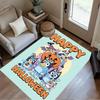 Halloween Bluey Gang Floor Rug Office Rug Suitable for Foyer Bedrooms Playrooms Study Room Antislip Carpet Decorate Offices