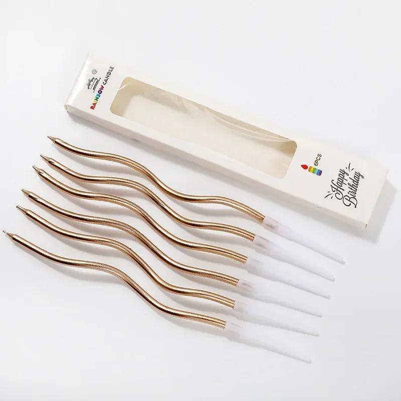 Свечи для торта Топпер для торта Вставка Креативный Топпер для торта на День Рождения Десерт Свадебное Украшение Детская Вечеринка Топпер для торта Дети