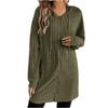 Women’s Casual Long Sleeve Ribbed Knit Zip Up Hooded Cardigan Jacket Lightweight Open Front Outerwear Sweater Coat