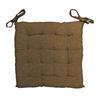 Quilted Chair Pad 40x40x5 Cm ARTHUR Brown, by Soleil d'Ocre