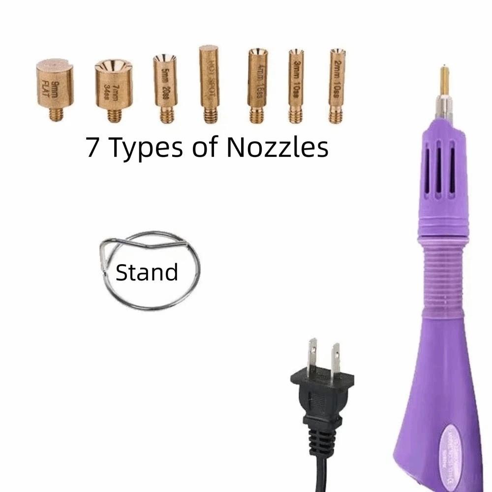 9pcs DIY Hot-fix Rhinestone Applicator Ergonomic Heated Rhinestone Pen Inlay Rhinestones Tool  Bags