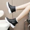Sneakers Dam Casual Höga Skor Dam Vinter Plyschfodrade Varma Skor Tjocka Snörskor Sportskor