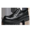 Brock Glossy Leather Shoes Men's Heightened Thick-soled Breathable Business Dress Men's Shoes Korean Version of Trendy Casual Shoes