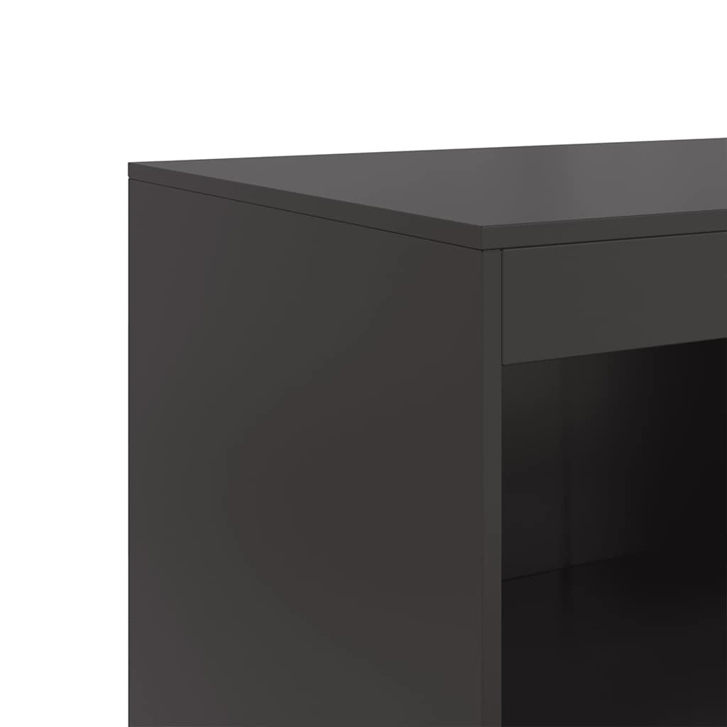 Sideboard Black 67 x 39 x 107 cm Steel
