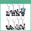 Plastic Panda Keyring With Cartoon Animal Shape For Collectors And Office Gifts