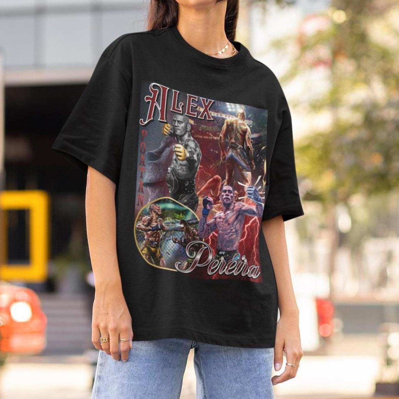 Alex Pereira 90s UFC Shirt Graphic Style Alex Pereira T-Shirt kickboxing T-Shirt Vintage Oversized Sport Tee Retro Boxer MMA Bootleg Gift MMA M