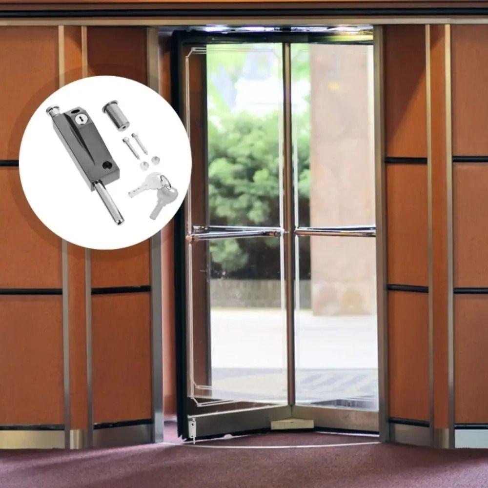 Aluminum Zinc Zinc Alloy Automatic Revolving Doors Stainless Steel Revolving Door Bolt Lock  Household