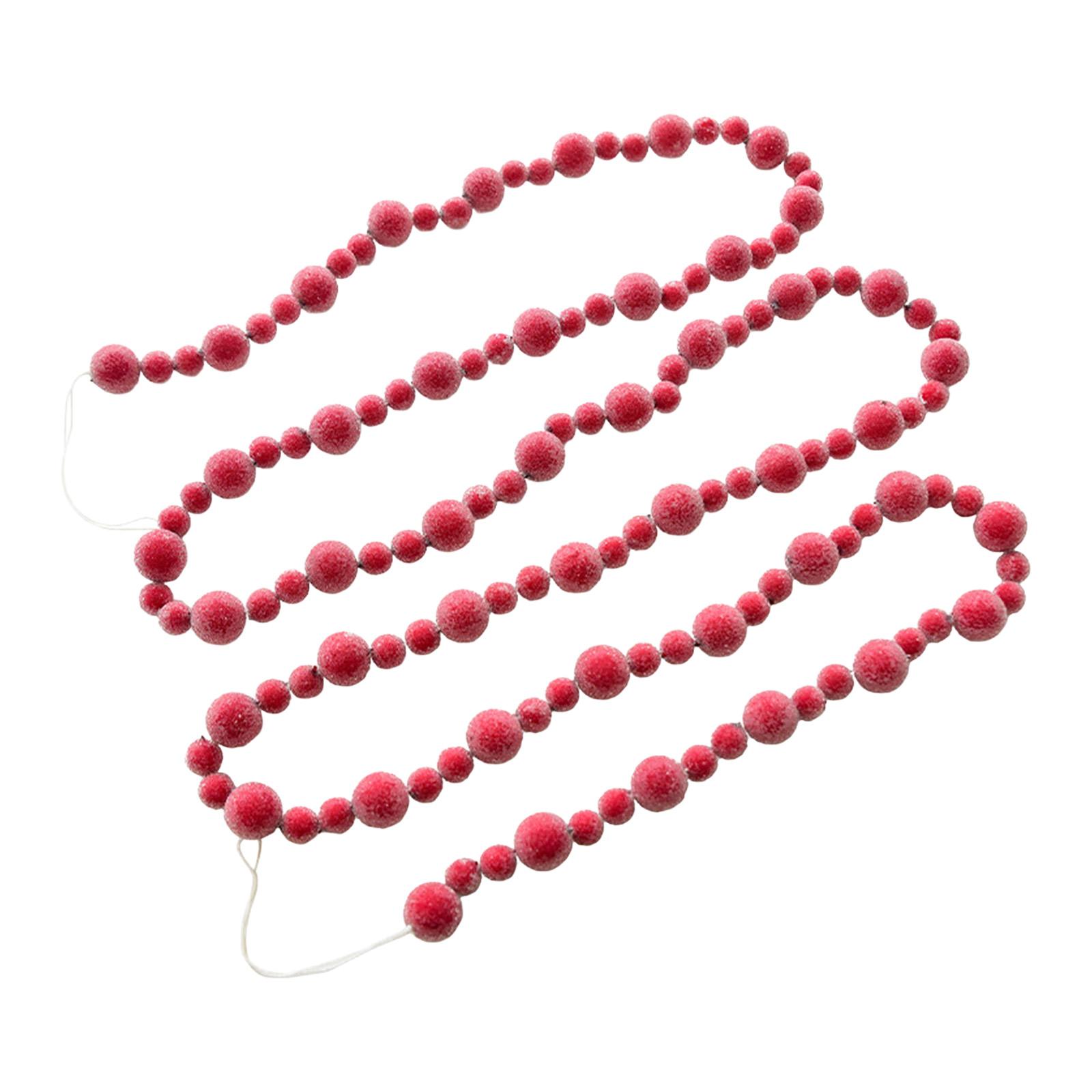 Christmas Red Berry Garland Christmas Decoration 8.9ft Backdrop Balcony Window красный