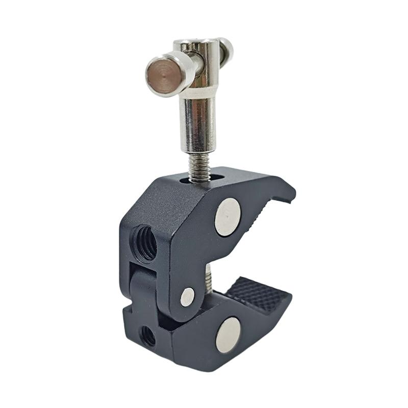 

360° Ball Head Clamp 1/4 Screw Tripod Mount, Super CNC Metal Bracket for DSLR Cameras