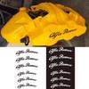 6pcs Car Brake Caliper Sticker Heat Resistant Decals Auto Accessories for Giulietta GT 159 147 156 Mito Brera Giulia