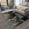 3D Starry Botanical Sun Moonlit Mushroom Rug Floral Hippie Moon Phase Carpet for Aesthetic Bedroom Living Room Vintage Game Mat