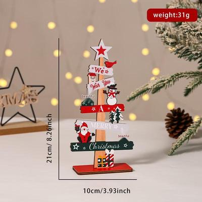 2026 Wooden Christmas Desktop Ornaments