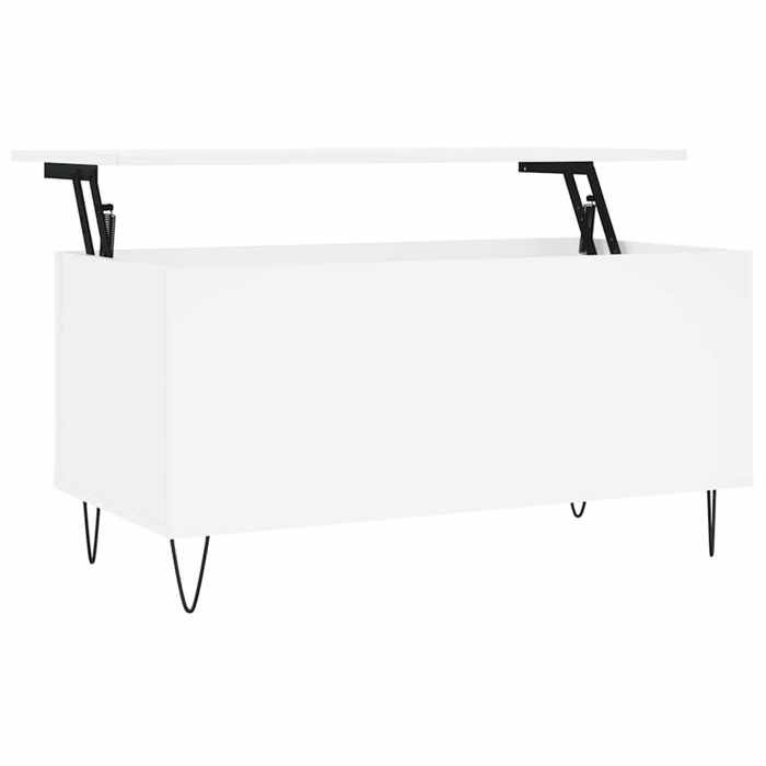 VidaXL Coffee Table White 90x44.5x45 Cm Engineered Wood 830972