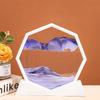 Sandscape Moving Sand Art Picture Quicksand 3D Liquid Hourglass Deep Sea Flowing Sand Painting Frame Office Home Decor Gifts