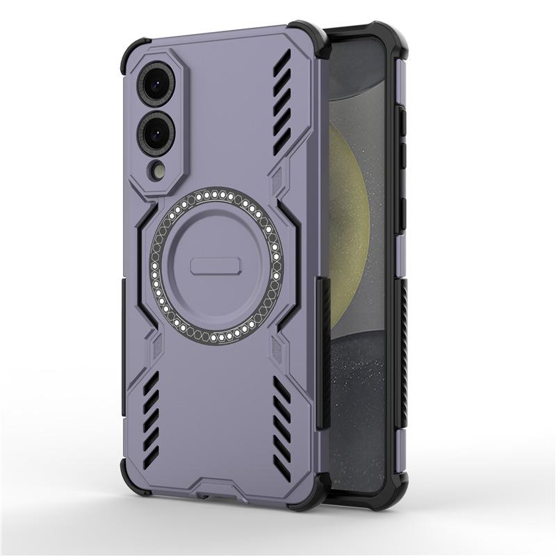 Suitable for The Cooling Phone Case of Samsung S25 Edge Galaxy A56 Butterfly Armor Magnetic Charging Anti Drop Protective Case