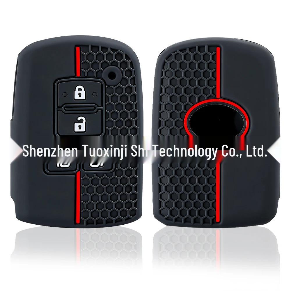 Toyota Sienna Noah 4-Button Honeycomb Silicone Key Cover for Alphard Voxy
