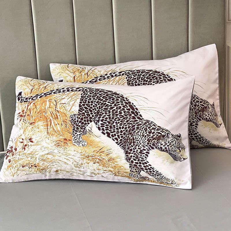 Leka Cotton Four-piece Sheets Were Sleeve Pillowcase Set 1 Light Luxury 1.5 Meters 1.8 Bed Supplies Home Textile