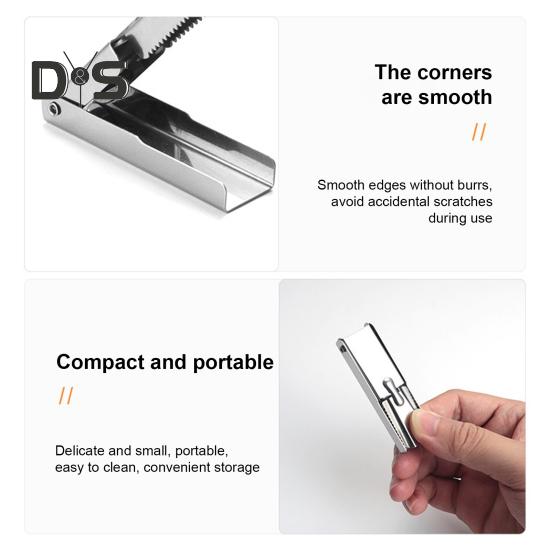Crayfish Shell Opener Stainless Steel Fast Sheller Tool for Clean Hands Efficient Serrated Design Shrimp Tail Cutter Seafood Lovers Kitchen Gadget