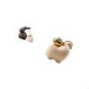 Ceramic Bunny Statue Set for TV Stand And Cabinet Decor with Miniature Animal Tabletop Decoration