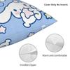 Custom Cinnamoroll Sanrio Cartoon Cushion Cover 45x45cm Yugui Dog Xina Cinnamon Dog Velvet Luxury Pillow for Car Sofa