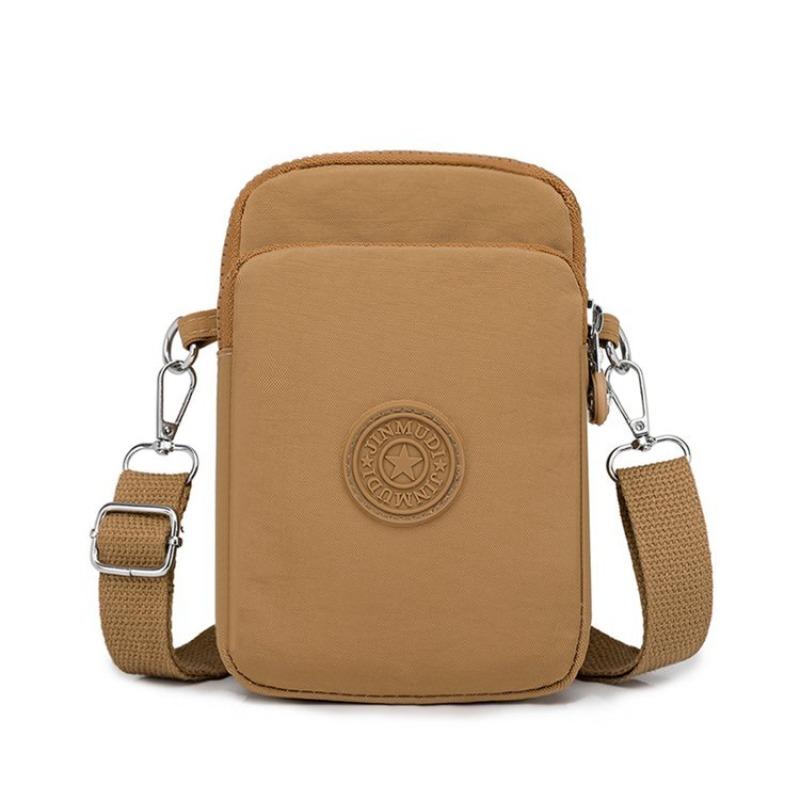 Mobile phone bag, mini bag, new oblique span small bag, multi-layer, Oxford cloth women's shoulder bag.