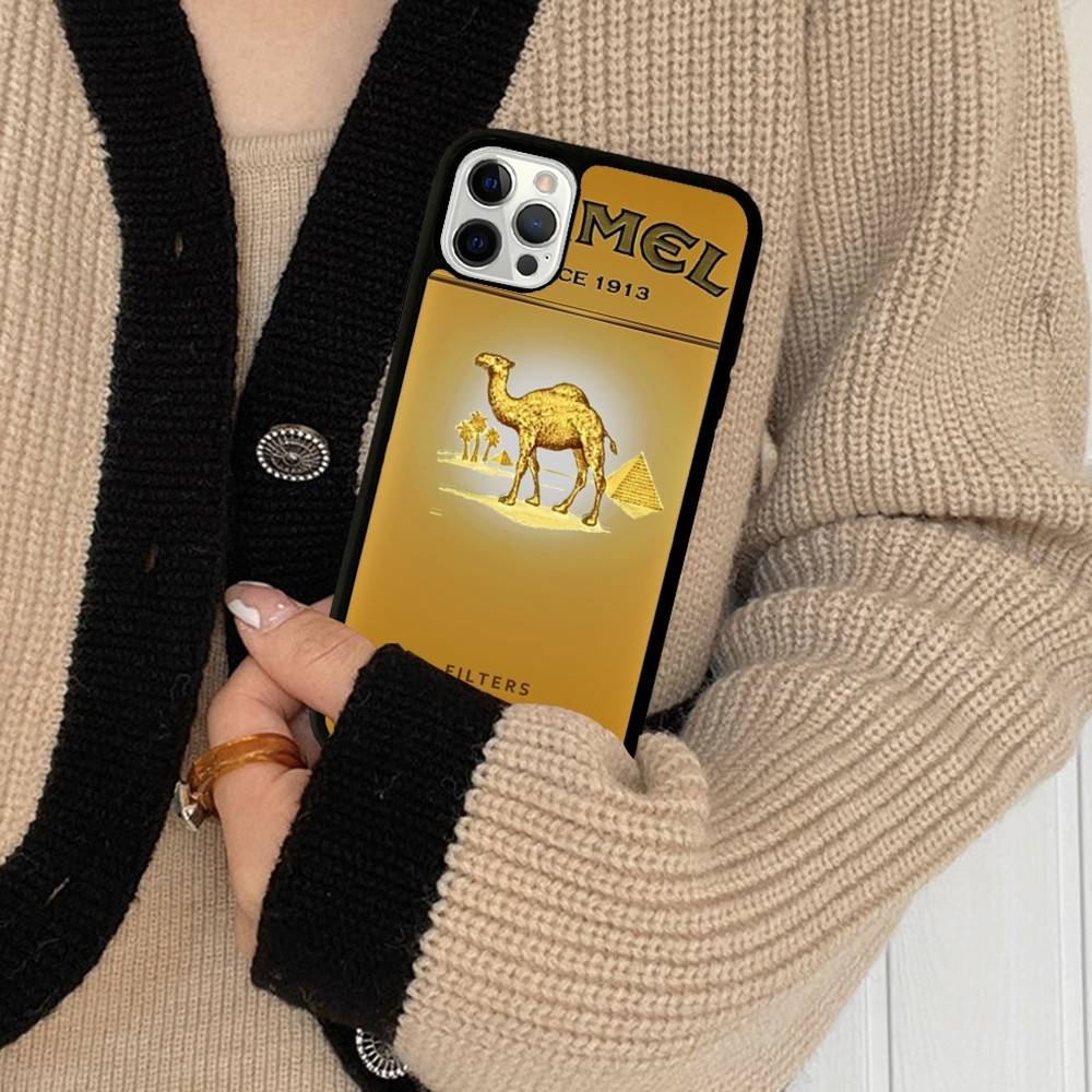 Vintage Camel Cigarettes For IPhone 17 16 15 14 13 12 11 Pro Max Plus Shockproof PC+TPU Phone Back Cover